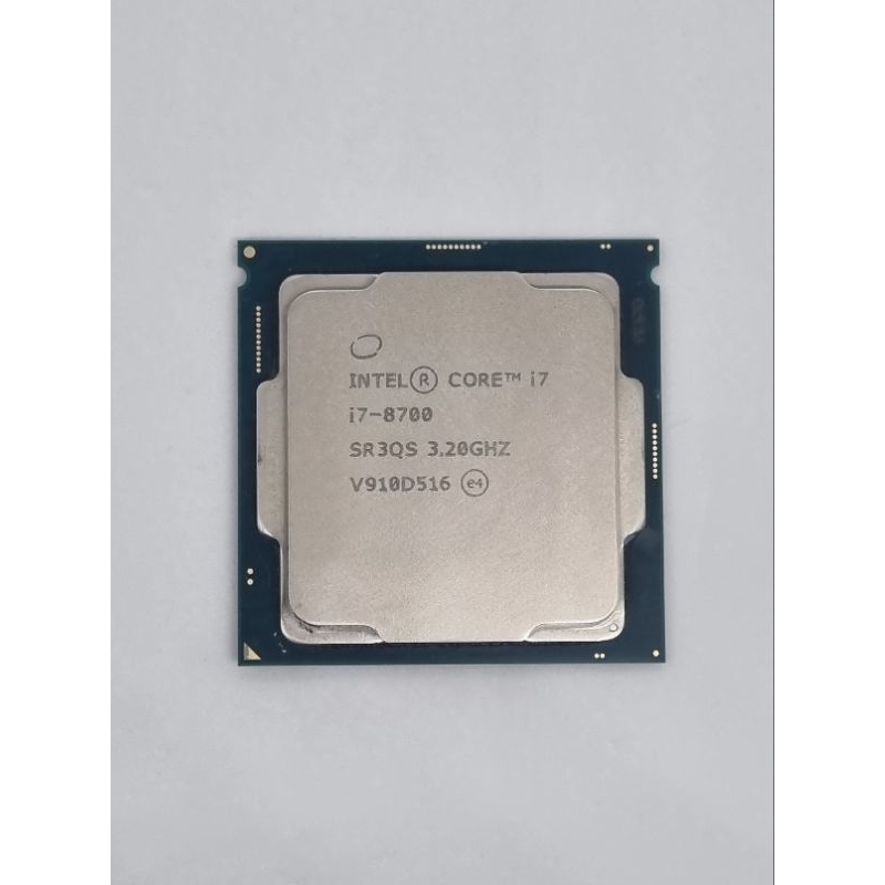 CPU Intel Core I7 8700 6C/12T LGA1151v2 ฟรีซิลิโคน 1 ซอง