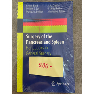 Surgery of the Pancreas and Spleen: Handbooks in General Surgery