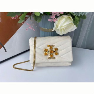 TB Tory Burch Kira กระเป๋าสะพายผู้หญิง มินิ สายสะพายไหล่โลหะ