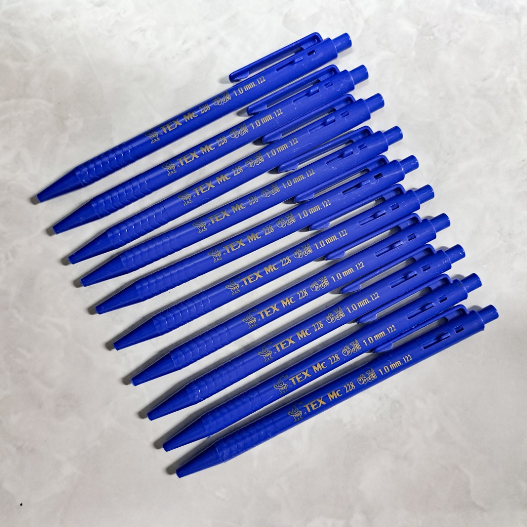(5 ด้าม/10 ด้าม) ปากกาหมึกเจล TEX MC228 OBJel 1.0 mm. สีน้ำเงิน