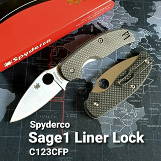 มีดพับ Spyderco Sage1 Liner Lock, C123CFP **Flash SALE