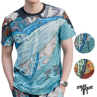 MUUNIQUE JP.T-shirt  เสื้อยืด รุ่น T-S New Whale-276