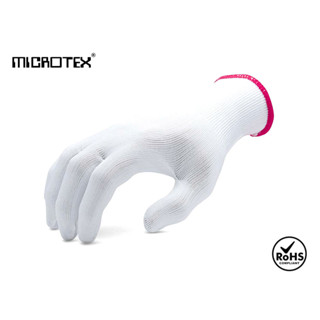 ถุงมือถักแบบละเอียด MICROTEX® รุ่น LITE FIT(12 คู่)ไม่ทิ้งขน