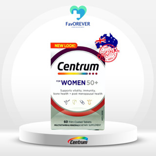 🇦🇺 Centrum for Women 50+ &gt;&gt;60 เม็ด&lt;&lt; วิตามินรวมสำหรับผู้หญิงอายุ 50 ปีขึ้นไป แท้ 💯% พร้อมส่ง