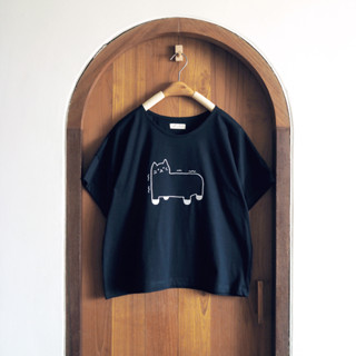 purrniture cat t-shirt / เสื้อยืดแขนสั้น ปักลายแมว purrniture