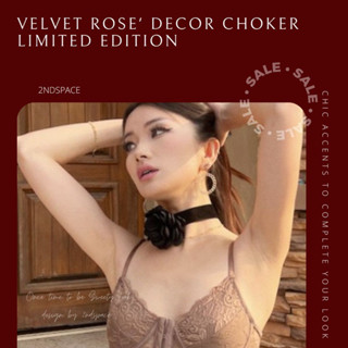 🔥SALE🔥โช้กเกอร์ดอกไม้เรียบหรู🌹🌻🌸💃Flowery Decor Sexy Choker✨🌹✨💃พร้อมส่งนะค้า