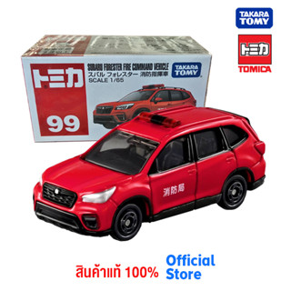 Takara Tomy โทมิก้า โมเดลรถ  Tomica No. 99 Subaru Forester Fire Command Vehicle