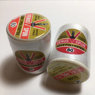 ด้ายวีนัส 550เมตร ขาว ดำ ตราVenus ราคา2 หลอด30 บาท