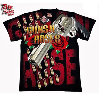 Gun n Rose เสื้อวง OVP สกรีนจม ของแท้ 100%  ป้าย The Roxx