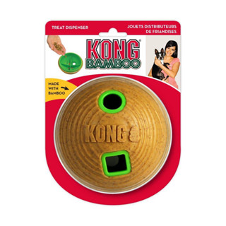 KONG ของเล่นสุนัข Bamboo Feeder Ball ลูกบอลไม้ PTB21 ไซต์M