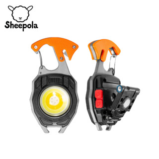 Sheepola ไฟฉาย LED ไฟสปอร์ตไลท์พวงกุญแจพกพา ไฟฉายพวงกุญแจ ไฟฉายชาร์จไฟ ไฟฉายจิ๋ว ขนาดเล็กพกพาสำหรับตั้งแคมป์