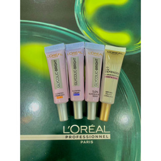 แบบหลอดเล็ก 7.5 ml Loreal Glycolic-Bright ลอรีอัล ไกลโคลิค-ไบรท์ อินสแตนท์ โกลว์อิ้ง เซรั่ม เดย์ครีม ไนท์ครีม กันแดด