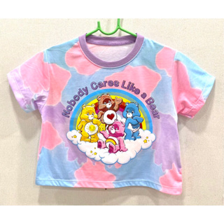 🌈🥳ต้อนรับสงกรานต์🌈เสื้อยืดแคร์แบร์ เสื้อครอป carebears สีสวยสดใส🌈❤️