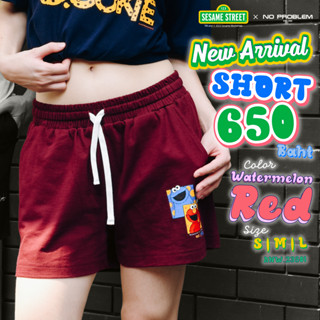 New Arrival กางเกงขาสั้นผู้หญิง ANW.23501 - ELMO PRINT SHORTS SESAME STREET COLLECTION