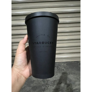 starbucks ดำด้านของแท้ อ่านก่อนกดซื้อ ตำหนิตามรูป ไม่มีหลอด