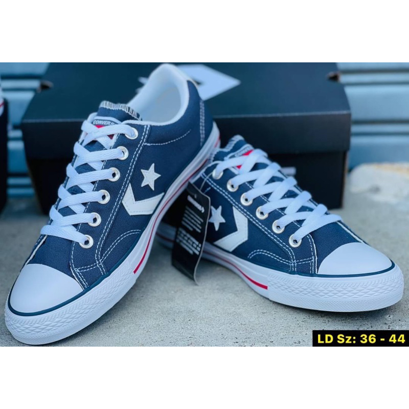 มาใหม่ Converse Star Player Ox  สีกรม / สีขาว พร้อมส่ง แถมกล่อง