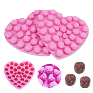 แม่พิมพ์ซิลิโคน Mini rose silicone mold ทำขนม โมล์สบู่ ลายดอกกุหลาบมินิ