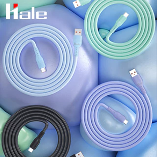 HALE 100W colorful สายชาร์จซิลิโคน Fast Charger Cable Huawei Oppo Vivo POCO charging cable silocone HC-21