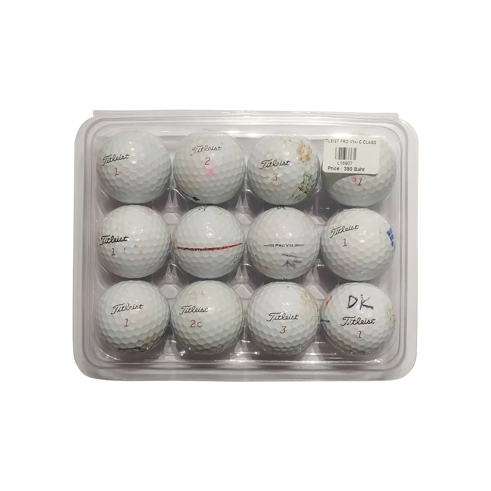 ลูกกอล์ฟ Titleist (Second Hand Golf Balls) มือสอง เกรด [C] สภาพ 30-40% จำนวน 12 ลูก / 1 แพ็ค