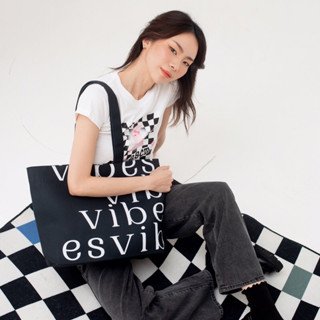 ✨New✨vibes.brandd〰️Vibes Weekend bag - กระเป๋าผ้าแคนวาส มีก้น