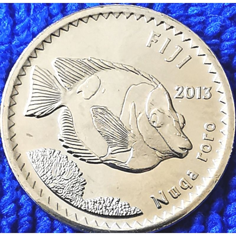 เหรียญ​ต่างประเทศ​ ฟิจิ Fiji, 5 Cents, #​3858T, ไม่​ผ่าน​ใช้​ UNC