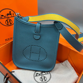 🔥ผ่อนได้🔥Hermes Evelyne Mini Bag Size 17 cm งาน Original อุปกรณ์ : Full Box Set