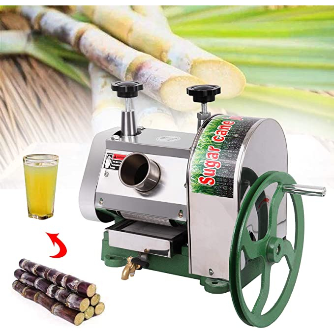 เครื่องคั้นน้ำอ้อย เครื่องคั้นน้ำอ้อยแบบมือหมุน Manual Sugarcane Juicer Crusher Machine คั้นเชิงพาณิชย์ -มีพร้อมส่ง-