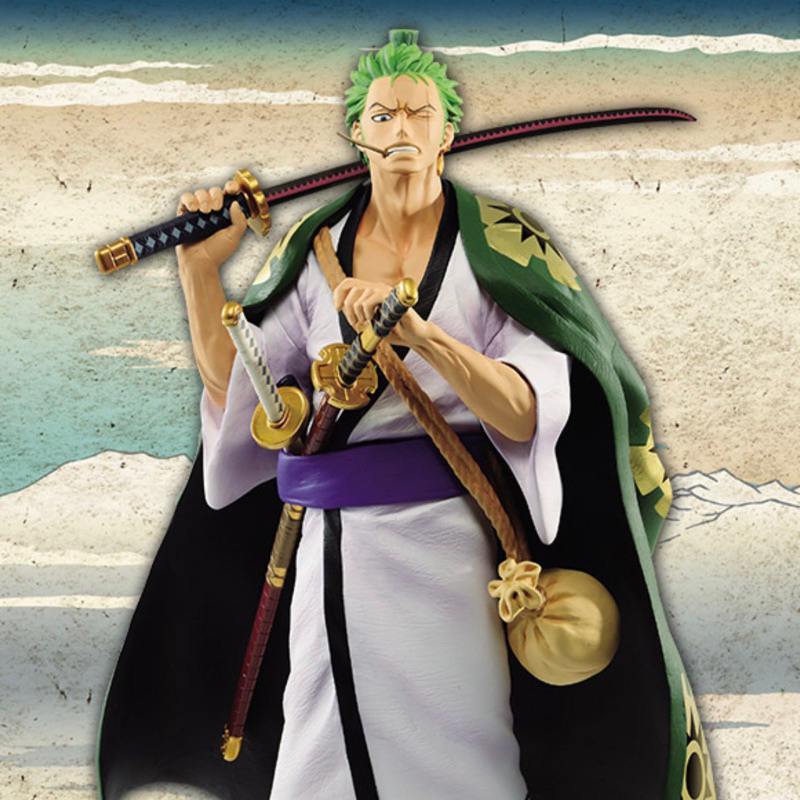 โมเดล ฟิกเกอร์ วันพีช โซโลวาโนะ จับสลาก มือ 1 ของแท้ 100% Ichiban Kuii MASTERLISE Zoro Wano Model Fi