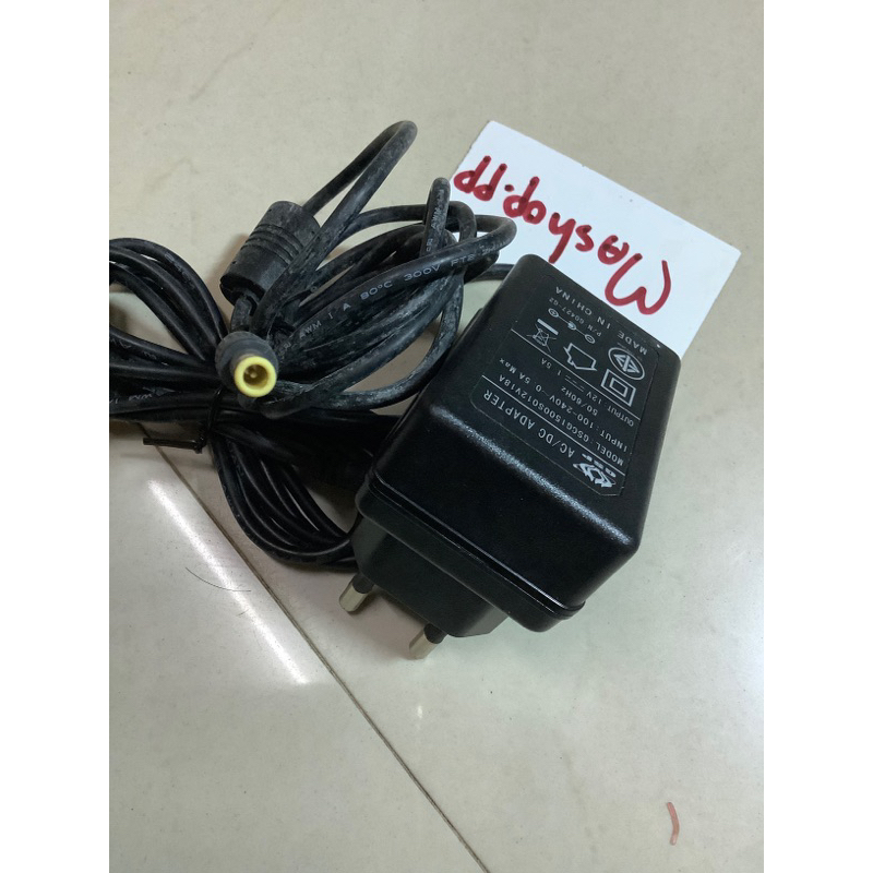 อะแดปเตอร์ กล่องture HD GSCG1500S012v18A 12v 1.5A หัวเข็ม มือ1 ใช้กับกล่องทรู ดิจิตอล hd1 และ hd2 ได