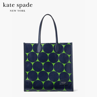 KATE SPADE NEW YORK GOTTHAM JOY DOT CANVAS LARGE TOTE KB142 กระเป๋าถือ