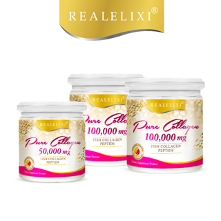 Real Elixir PURE COLLAGEN (เพียว คอลลาเจน) 100,000+100,000 + 50,000 mg