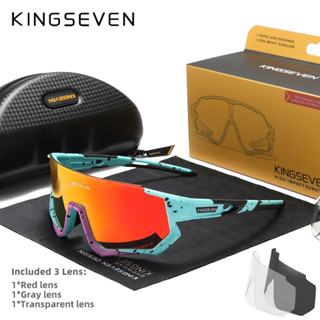 ของแท้ ส่งจากคลังกรุงเทพ🔥KINGSEVEN รุ่น: LS-910 แว่นตาขี่จักรยาน แว่นตากันแดด แว่นตา Polarized UV400 แว่นตาขับรถ ตกปลา