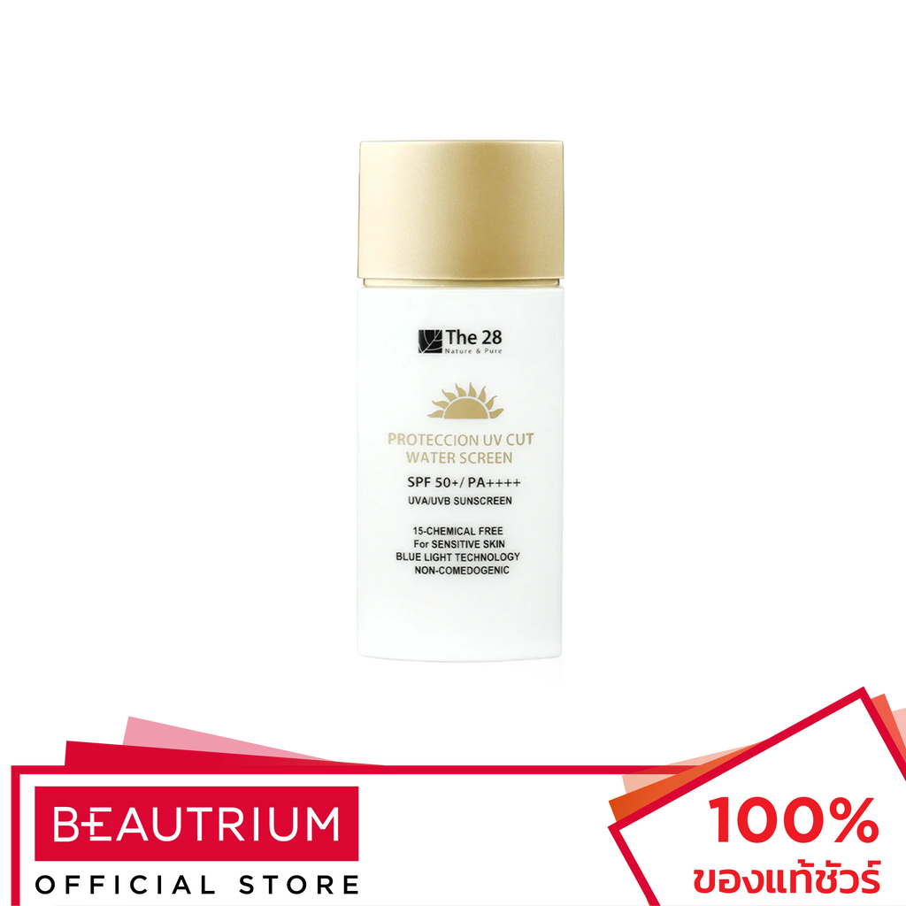 THE28 Protection UV Cut Aqua Sunscreen SPF50+ PA++++ ครีมกันแดด 40ml