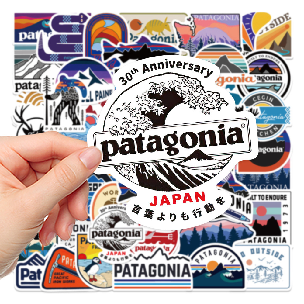 💥พร้อมส่ง💥Camping outdoor Brand travel patagonia การตั้งแคมป์ adventure สติกเกอร์ สเก็ตบอร์ด 50ชิ้น sticker