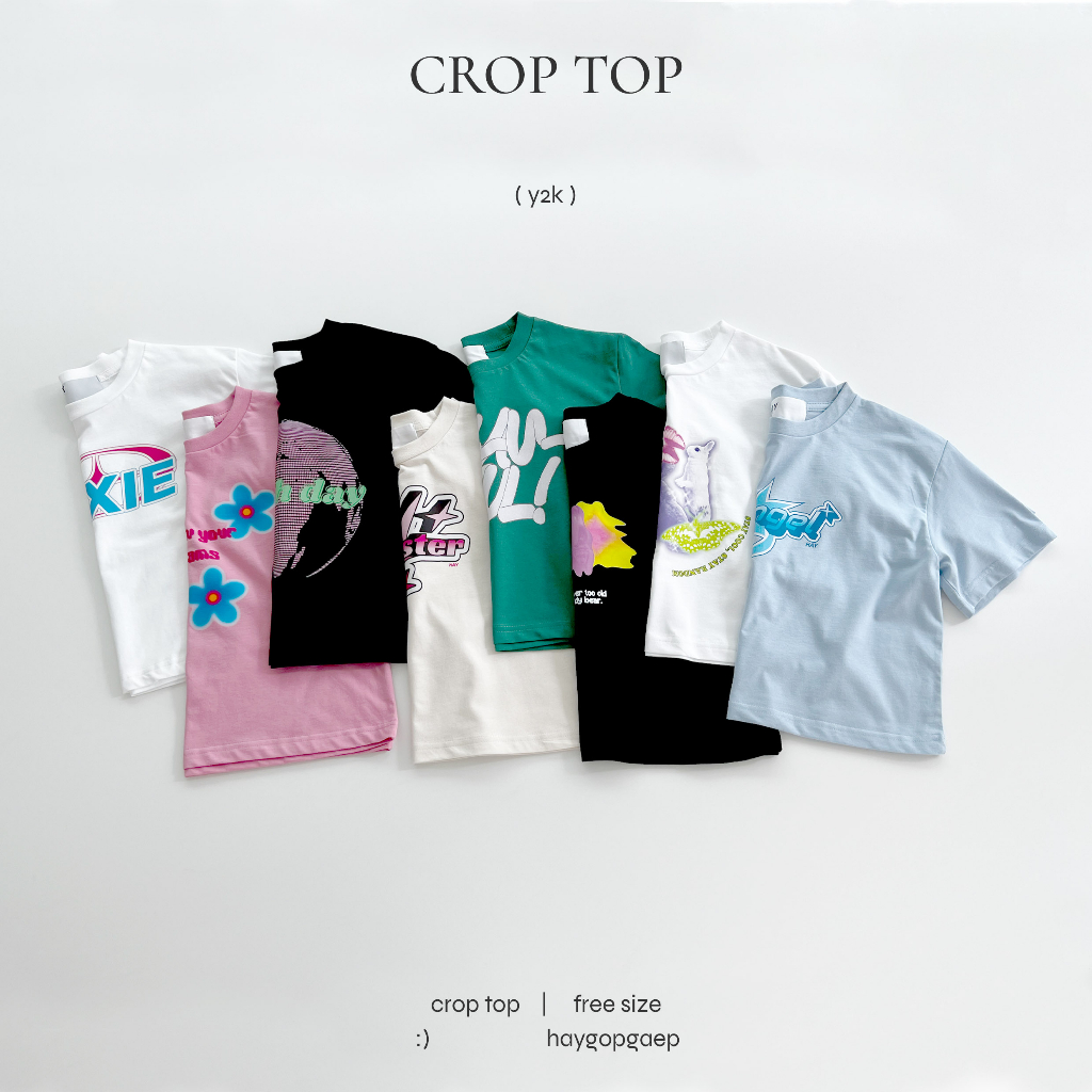 HAY - Crop top Y2K เสื้อครอป