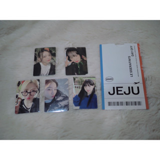 (พร้อมส่ง) LESSERAFIMs Day off in JEJU Photocard