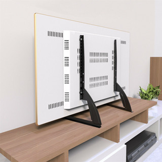 UNHO ขาตั้งเดสก์ท็อปแบบไม่มีการเจาะ Universal Modern LCD หน้าจอแบน TV Table Mount Stand TV Brackets