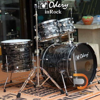 Odery Inrock Drum Sets 5Pcs. กลองชุดขนาด 5ใบ พร้อมชุด Hardware งานแข็งแรงและสวยหรู ในราคาไม่แพงจนเกินไป ขนาดเบสดรัม 20"