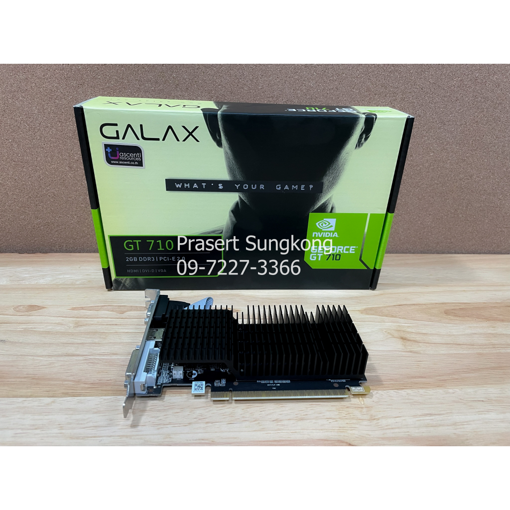 สินค้าของแท้มือสอง การ์ดจอ GALAX VGA GT 710 2GB DDR3 64-bit