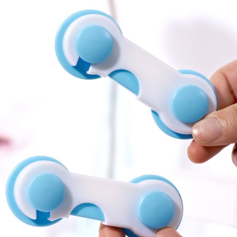 kingmallshop jk7642(ร้านไทย) ล็อคลิ้นชัก กันตู้หนีบ (อุปกรณ์เพื่อความปลอดภัยสำหรับเด็ก)