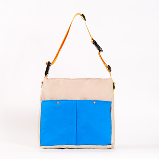 Japfac Lively Tote Cream &amp; Blue sky