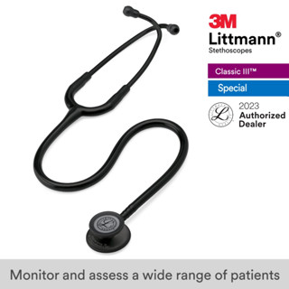 3M Littmann Classic III 27 inch, #5803 (Black Tube, Black-Finish Chestpiece Stainless Stem &amp; Eartubes)