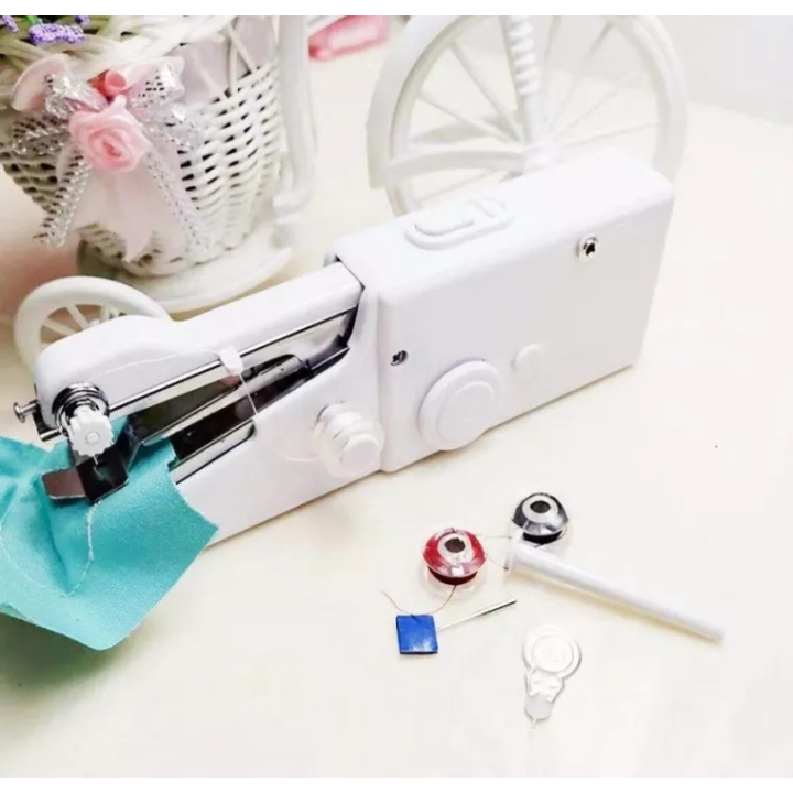 พร้อมส่ง🔥 จักรเย็บผ้ามือถือ จักรเย็บผ้า ไฟฟ้า มินิ เครื่องเย็บผ้าขนาดพกพาMini Sewing Machine
