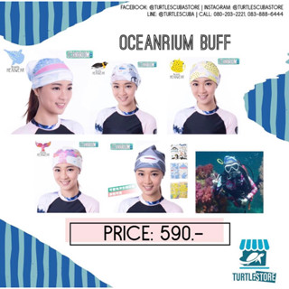 Oceanrium buff สำหรับใส่ออกกำลังกาย เก็บผม พร้อมส่ง