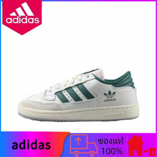 ของแท้ 100% adidas originals Centennial 85 Lo รองเท้าผ้าใบแบบสวมลำลองสวมทนสีขาวและเขียว