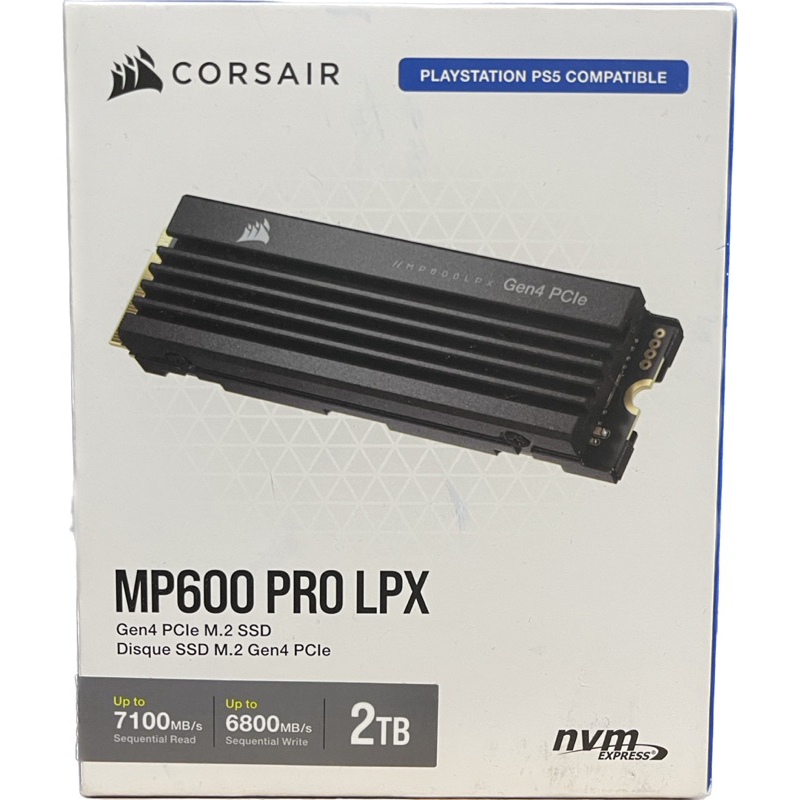 (PREORDER US) CORSAIR - MP600 PRO LPX 2TB INTERNAL SSD PCIE GEN 4 X4 NVME WITH HEATSINK FOR PS5