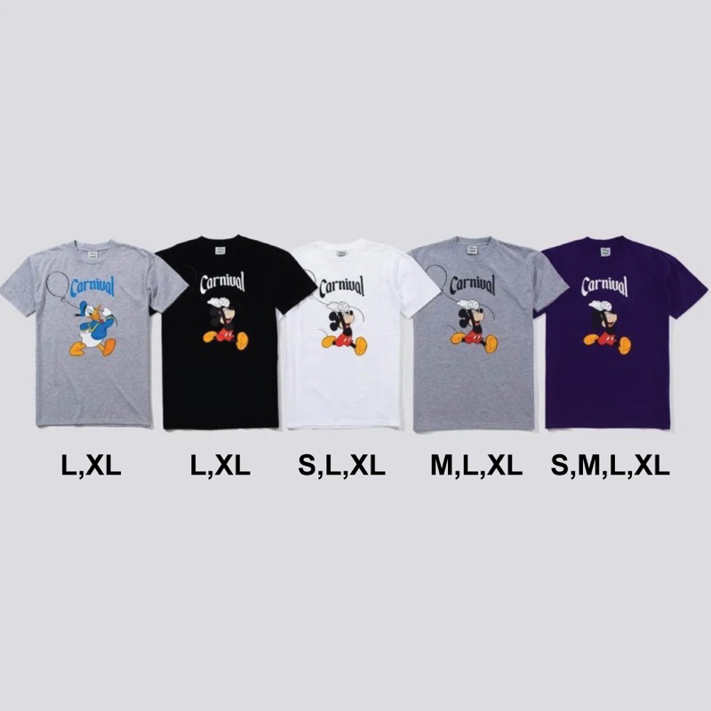 Carnival tee x mickey พร้อมส่งในกทม
