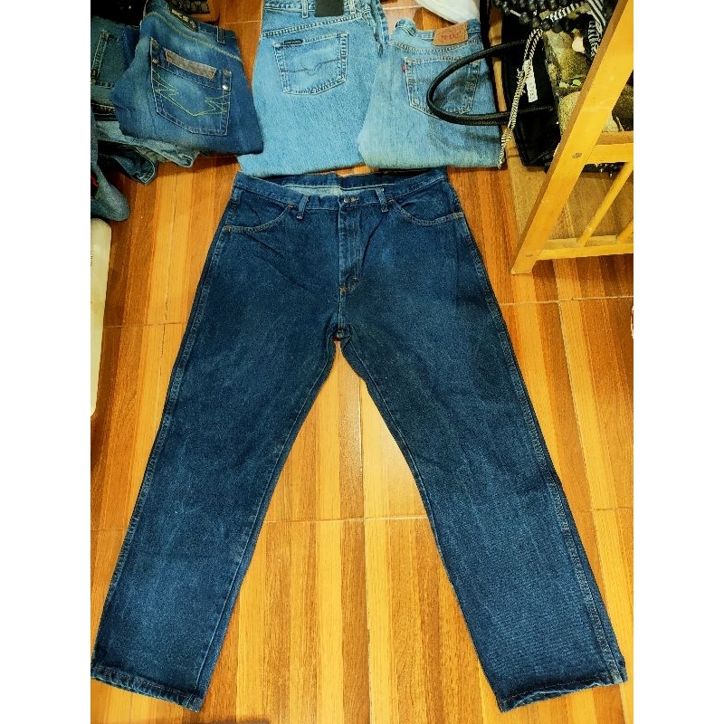 กางเกงยีนส์ วินเทจ USA RUSTLER 38"X29" MADE IN MEXICOเอว38"สะโพก48"-50 เป้า11" ยาว41"