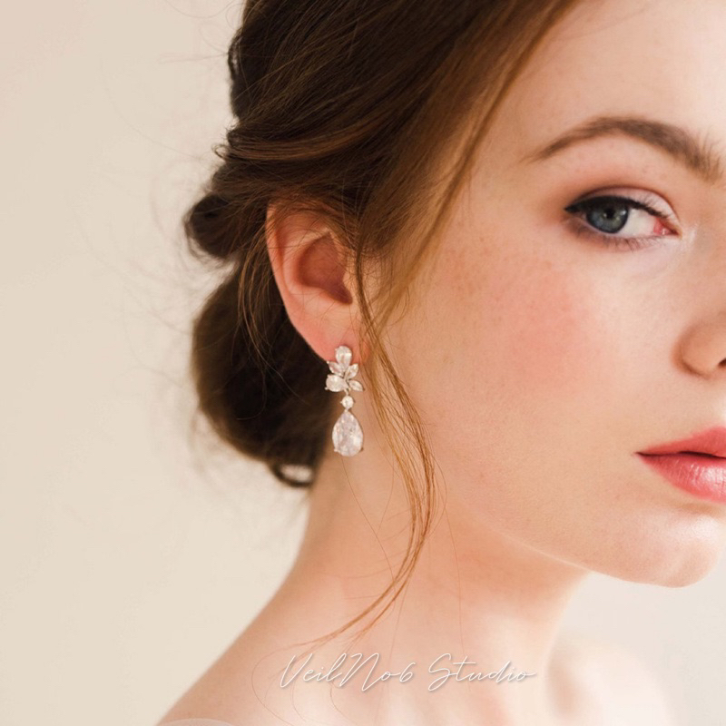 ต่างหูminimal#ต่างหูเจ้าสาว (พร้อมส่ง )