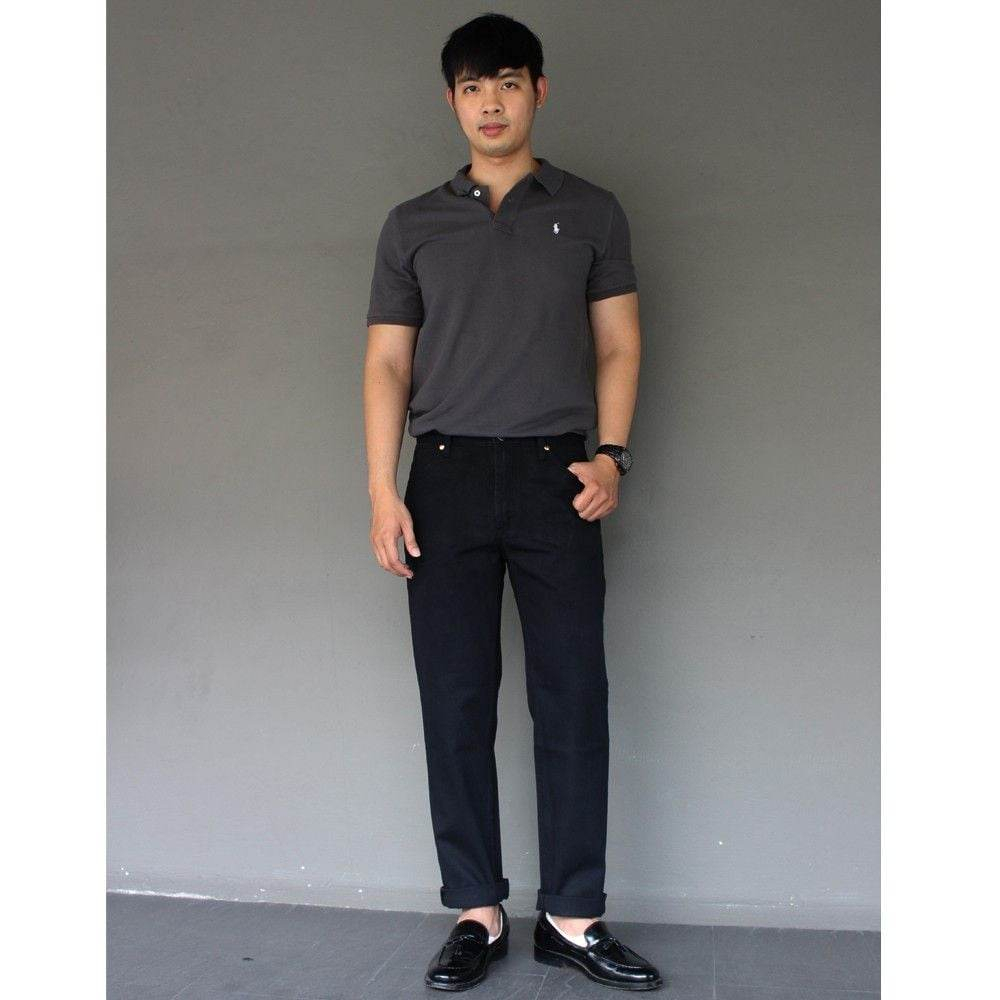 Golden Zebra Jeans กางเกงยีนส์ชายทรงขากระบอกไซส์เล็กไซส์ใหญ่ กางเกงยีนวินเทจ ส่งเปลี่ยนฟรี - รูปที่ 5